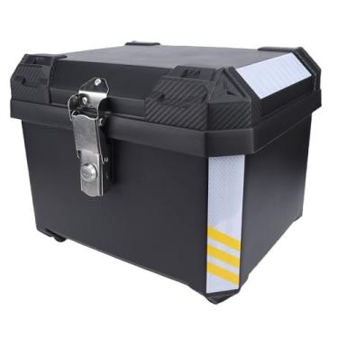 Imagem de Cryfokt Caixa Superior para Motocicleta 45L, à Prova D'água, Base de Redução Dupla, Caixa de Armazenamento para Passeios de Longa Distância, para a Maioria Dos Quadros de Motocicleta