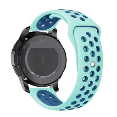 Imagem de BKUANE Pulseira de silicone para Galaxy Watch 3 de 20 mm e 22 mm de 45 mm/42 mm/Active-2 Gear S3 Frontier para Huawei GT/2/2e de 46 mm, 22mm watch band, Ágata