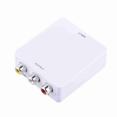 Imagem de Generic Adaptador Mini HD para AV Conversor Portátil de Entrada de Alta Definição 720p/1080p para Home Theater (Branco)
