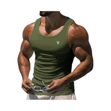 Imagem de Camiseta Regata Masculina De Verão Sem Mangas Respirável Para Exercíci
