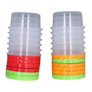 Imagem de SPYMINNPOO Recipientes de Armazenamento de Alimentos Com Tampas, 12 Conjuntos de Recipientes de Plástico Redondos de 8 Onças, Congelador de Micro-ondas Empilhável, Seguro para Sobras de Preparação