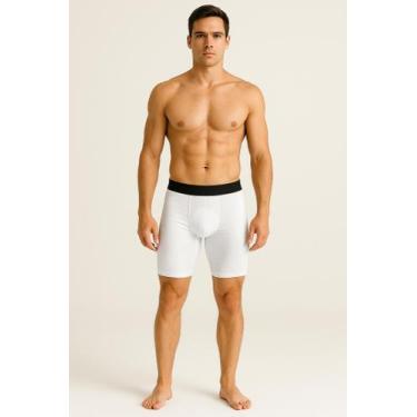 Imagem de Bermuda Masculina Térmica sem Bolso Segunda Pele Lisa Compressão Segun