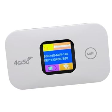 Imagem de Zopsc Portátil 4G 5G WiFi Mobile Router Com Slot SIM, Wi -Fi de Viagem Com Tela LED, até 300Mbps, 10 Dispositivos Conectados, Ponto de Acesso CAT4 LTE MIFI, Bateria de 2100mAh