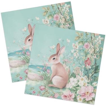 Imagem de 80 guardanapos de papel de Páscoa descartáveis 33 cm guardanapos de jantar guardanapos de jantar verdes