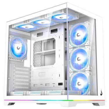 Imagem de Gabinete Gamer Rise Mode Galaxy Glass Standard V2, LED ARGB, Mid TowerSem Fans, - RM-GA-GGST2L-FW-Unissex