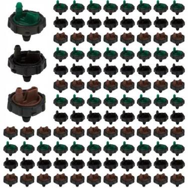 Imagem de Botão Gotejador E1000 Desmontável p/ Limpeza - Kit 100 Peças - Irrigaç