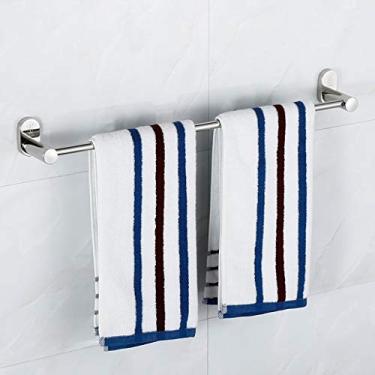 Imagem de Prateleira de banheiro toalheiros barra de toalha montada na parede rack cromado latão 304 aço inoxidável acessório de banheiro 0929 (tamanho: base de chifre grande) (base de chifre grande)