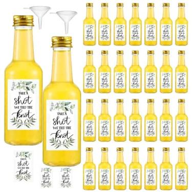 Imagem de 30 mini garrafas de vinho de 50 ml, garrafas de plástico vazias, adequadas para presentes de casamento, aniversários, lembrancinhas de chá de panela, suprimentos de festa.-DS91