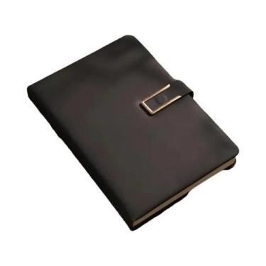 Imagem de Caderno Retro A5 De Couro Macio Com 200/360 Páginas Para Estudantes, E