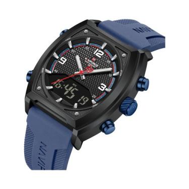 Imagem de Relógio De Pulso Masculino De Luxo NAVIFORCE Esportivo De Quartzo À Pr