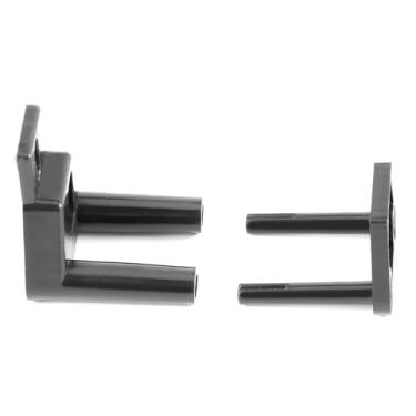 Imagem de Naroote Guia de Piso Inferior de Plástico Hardware de Porta de Celeiro Deslizante Forte e Durável para Deslizamento Suave para Melhoria da Casa POM Plástico Preto 1,97 * 1,57 *,18 pol.