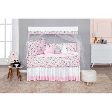 Imagem de Kit Berço Americano Ursinho Panda Kit Protetor Berço Bebe