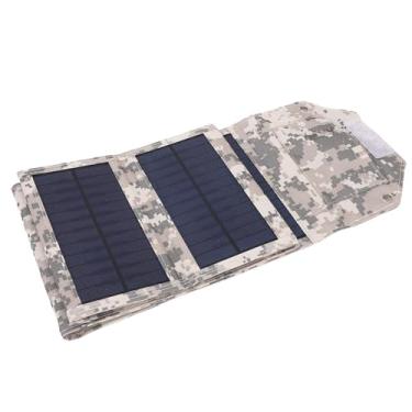 Imagem de Garosa Painel Solar Dobrável, Silício Policristalino, Carregador USB Portátil de 12 W para Camping, Caminhadas e Aventuras Ao Ar Livre