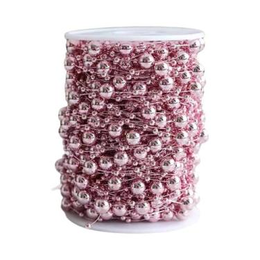 Imagem de Guirlanda De Pérolas Artificiais De 10m Para Árvore De Natal, Corrente