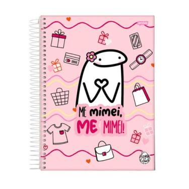 Imagem de Caderno Flork Meme 1 Matéria 80 Folhas Jandaia Espiral, Me Mimei