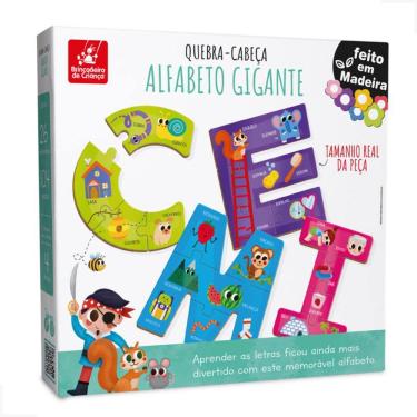 Imagem de Quebra Cabeca - Alfabeto Gigante  1528 Brincadeira De Crianca
