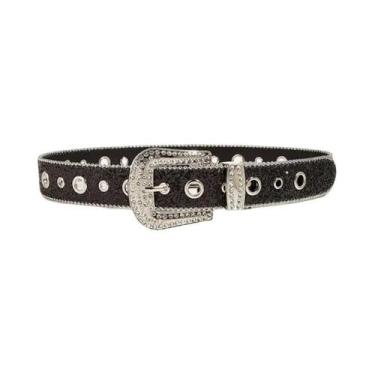 Imagem de Cinto De Luxo Feminino Com Lantejoulas E Strass, Estilo Punk Goth Y2K,