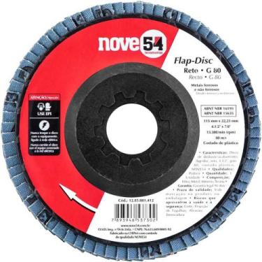 Imagem de Flap-disc, Disco de Desbaste/acabamento, 4.1/2" - 115 mm, Grão 80, Nov