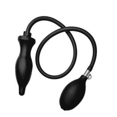 Imagem de Plug Anal Inflavél Dilatador Sem Vibrador Silicone Trava Ar - Vbrante