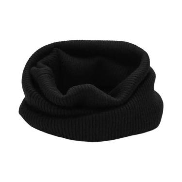 Imagem de Cachecol Masculino De Lã Cashmere Tricotado Com Gola Alta, Macio E Que