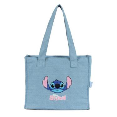 Imagem de Bolsa Totebag Grande Jeans Stitch Moderna Casual Feminino - Luxcel, Je