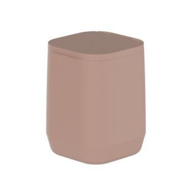 Imagem de Lixeira de Piso Parede Modelo Aura 6L Marca Ou- Cozinha Casa -, Marrom