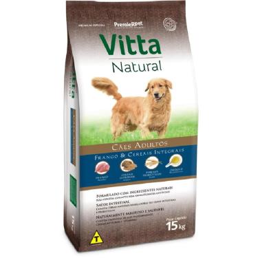 Imagem de Ração Premier Vitta Natural Cães Adultos Frango Cereais 15kg