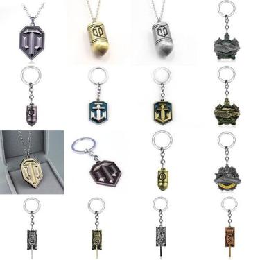 Imagem de Conjunto de acessórios: colar de chaveiro World of Tanks 59 Type Shell