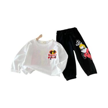 Imagem de Conjunto De Roupas Esportivas Disney Para Meninas, Manga Comprida, Gol