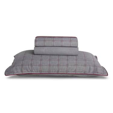 Imagem de Jogo de Cama Solteiro King By The Bed 300 Fios Algodão Egipcio The Glen 3 peças ( 2 Lençois + 1 Fronhas)