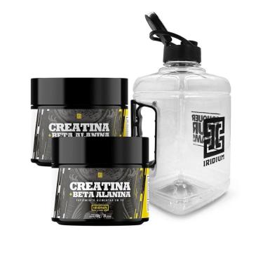 Imagem de Kit 2x Creatina c/ Beta Alanina 150g + Galão 1,5l transparente-Unissex
