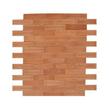 Imagem de Revestimento Cerâmica Natural - Tijolinho Ravena Rosato 6,3x24,3cm Salmão