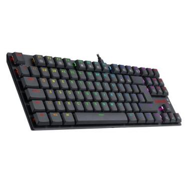Imagem de Teclado Mecânico Gamer Redragon APS, RGB, Switch Redragon Blue, ABNT2,