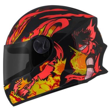 Imagem de Capacete Fechado Infantil Pro Tork Liberty Four Kids Combustion Viseir