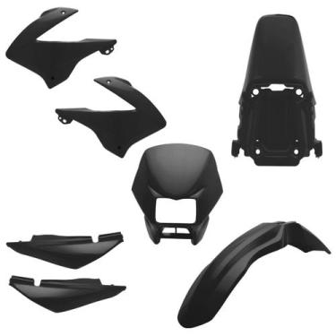 Imagem de Kit Carenagem 5 Peças Pro Tork Moto Honda Bros 150 2003 2004 2005 2006