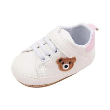 Imagem de Sapatos De Bebê Com Estampa De Urso, Sola Antiderrapante De PU TPR, Tê