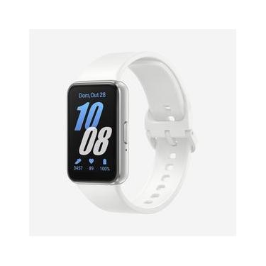 Imagem de Samsung Galaxy Fit3 Prata Display de 1.6" AMOLED colorido, Bluetooth, Design Premium em Alumínio, Mais De 100 Exercícios e Resistente à Água e Poeira