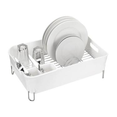 Imagem de Escorredor 49,5cm Para 12 Pratos Deluxe Branco - ARTHI