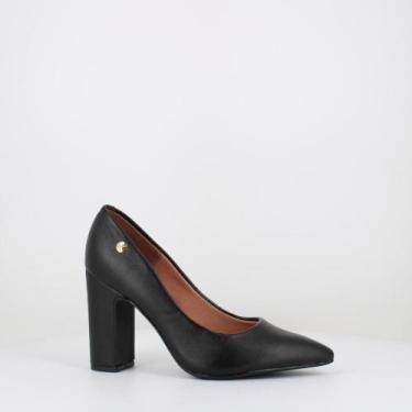 Imagem de Sapato Feminino Scarpin Vizzano Salto Alto Bloco - Preto, 38