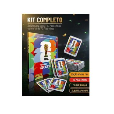 Imagem de Kit Álbum Capa Dura+70 figurinhas Copa Mundo 26 Orig Panini