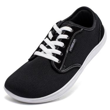 Imagem de Sapatos HOBIBEAR Barefoot Minimalist Fashion Sneaker preto/branco