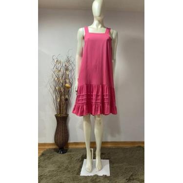Imagem de Vestido midi babado na barra - Donna Celita, Laranja, G