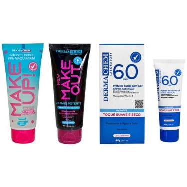 Imagem de Kit 2 Sabonete Facial Make Up/Out +Protetor Solar Dermachem
