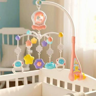 Imagem de Móbile Infantil Berço Giratório Ninar Unicórnio Sons Luz Projeta Image