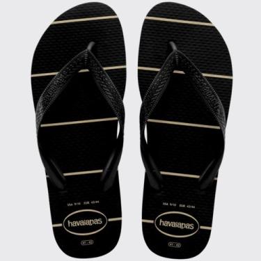Imagem de Chinelo Masculino de Dedo Casual Havaianas Color Essential , Preto, 39
