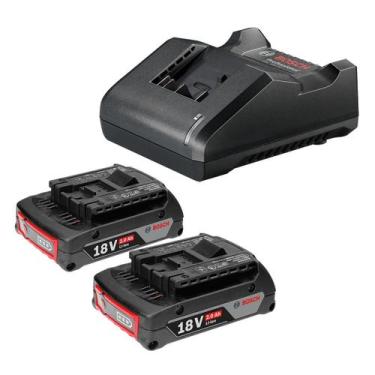 Imagem de Carregador de Baterias Bivolt GAL 18V-20 e 02 Baterias 18V 2Ah Bosch G