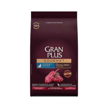 Imagem de Ração Gran Plus Gourmet Gatos Castrados Ovelha e Arroz 1kg