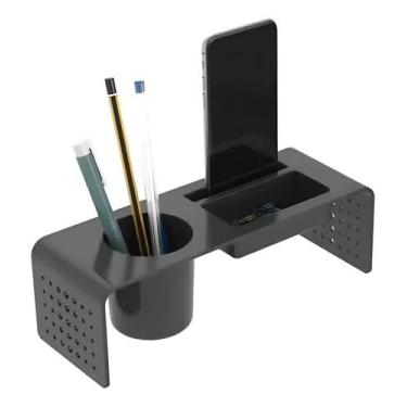 Imagem de Organizador PRETO De Mesa MAXCRIL Lápis Papel Clip -10170036