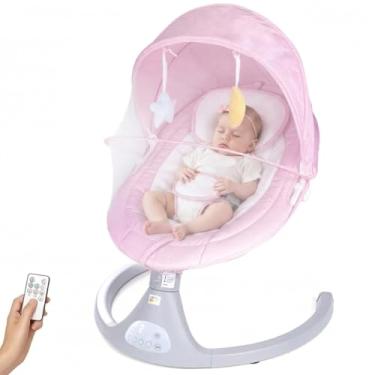 Imagem de Cadeira de Descanso e Balanço para Bebê Bliss Baby Style com Música, Mosquiteiro e Controle Remoto
