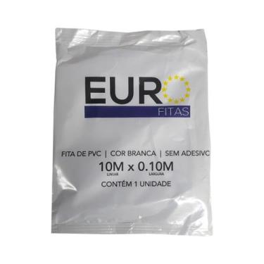 Imagem de Fita Pvc Branca Premium Rolo 10M Isolamento Refrigeração Ar Condiciona